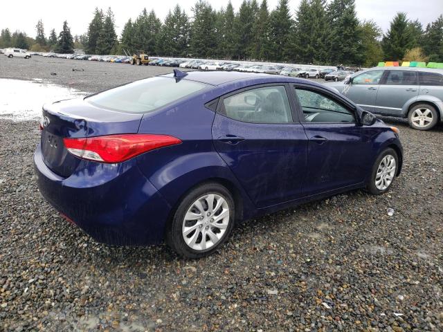 5NPDH4AE1DH183283 - 2013 HYUNDAI ELANTRA GLS BLUE photo 3