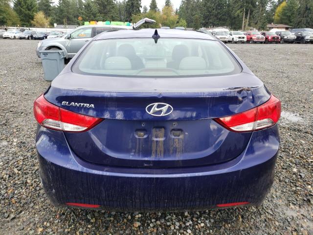 5NPDH4AE1DH183283 - 2013 HYUNDAI ELANTRA GLS BLUE photo 6