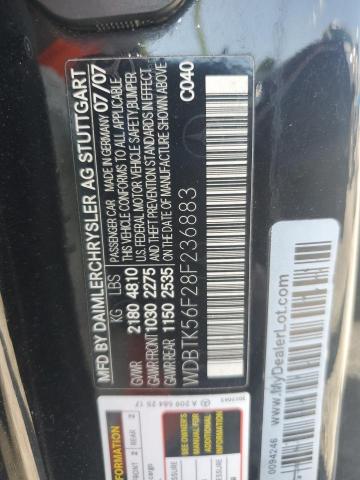 WDBTK56F28F236883 - 2008 MERCEDES-BENZ CLK 350 BLACK photo 12
