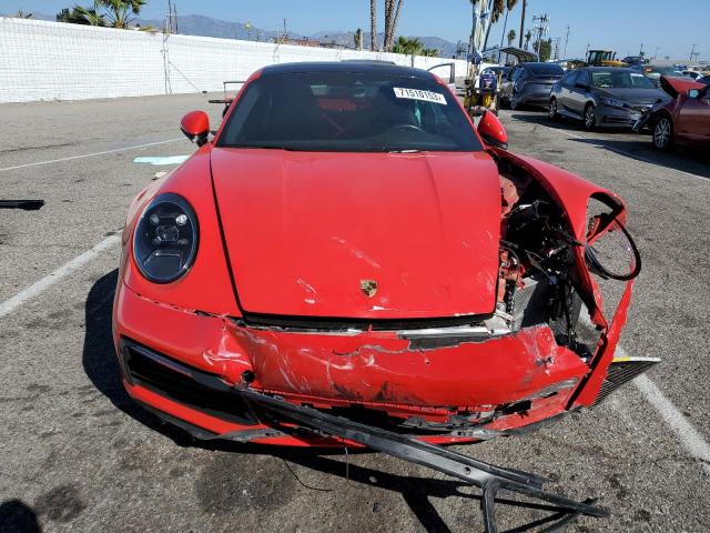 WP0AA2A9XLS206204 - 2020 PORSCHE 911 CARRERA RED photo 5