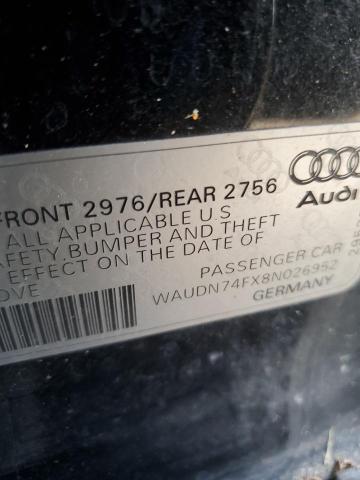 WAUDN74FX8N026952 - 2008 AUDI S6 QUATTRO BLACK photo 12