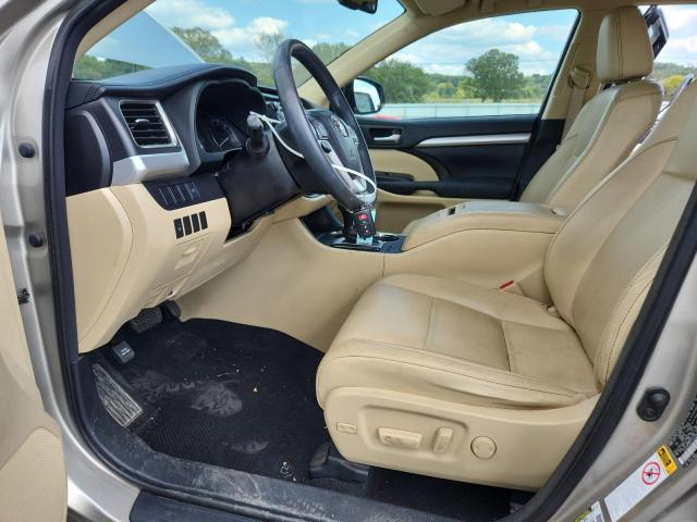 5TDJKRFH5FS224208 - 2015 TOYOTA HIGHLANDER XLE GOLD photo 7