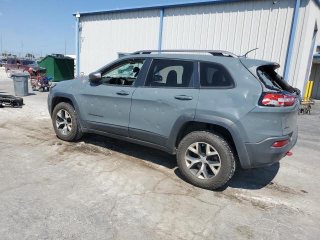 1C4PJMBS2EW134997 - 2014 JEEP CHEROKEE TRAILHAWK TEAL photo 2