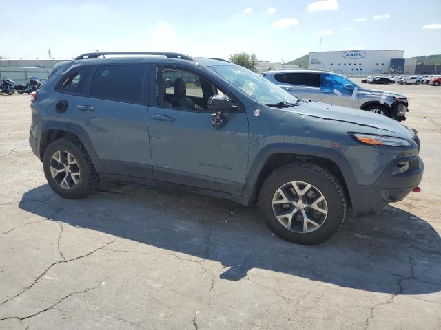 1C4PJMBS2EW134997 - 2014 JEEP CHEROKEE TRAILHAWK TEAL photo 4