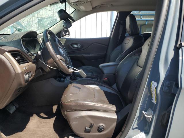 1C4PJMBS2EW134997 - 2014 JEEP CHEROKEE TRAILHAWK TEAL photo 7