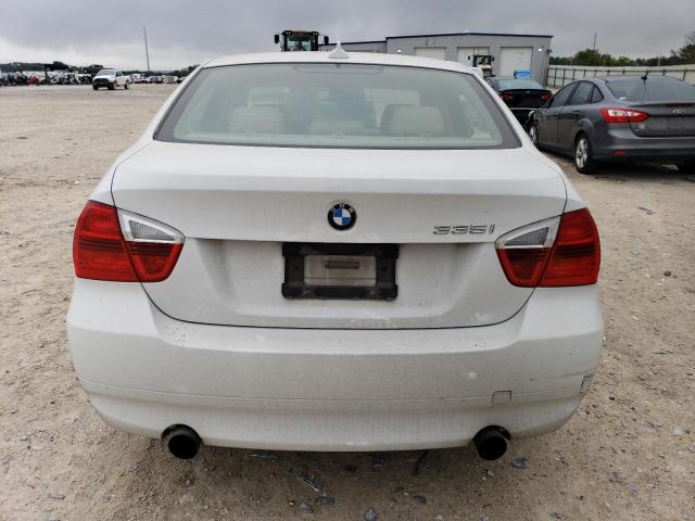 WBAVB73528KY63539 - 2008 BMW 335 I WHITE photo 6