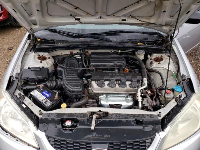 1HGEM22135L048417 - 2005 HONDA CIVIC DX VP Silber Foto 11