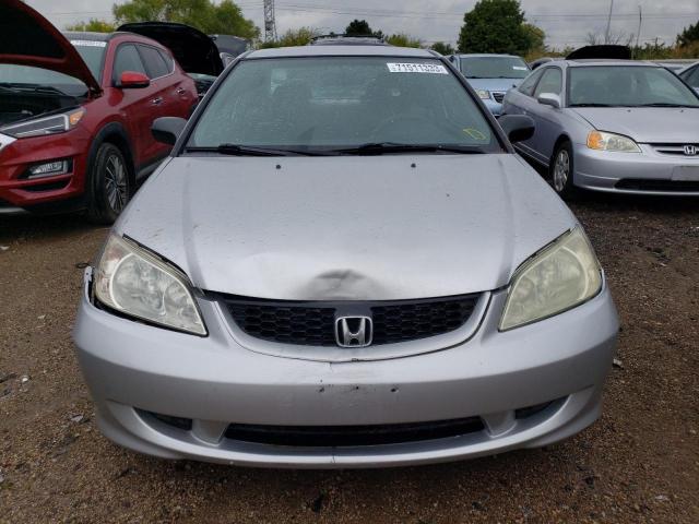 1HGEM22135L048417 - 2005 HONDA CIVIC DX VP Silber Foto 5