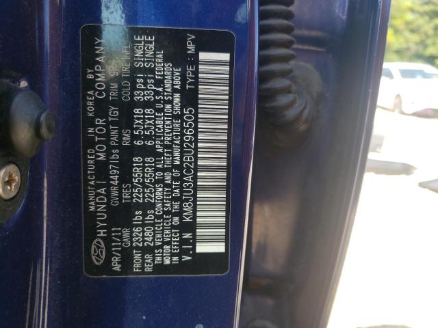 KM8JU3AC2BU296505 - 2011 HYUNDAI TUCSON GLS 蓝色 照片 13