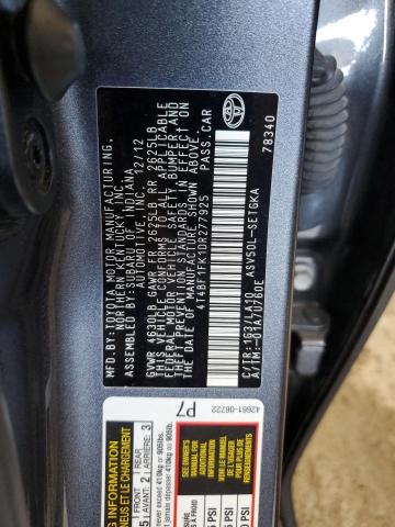 4T4BF1FK1DR277925 - 2013 TOYOTA CAMRY L GRAY photo 13