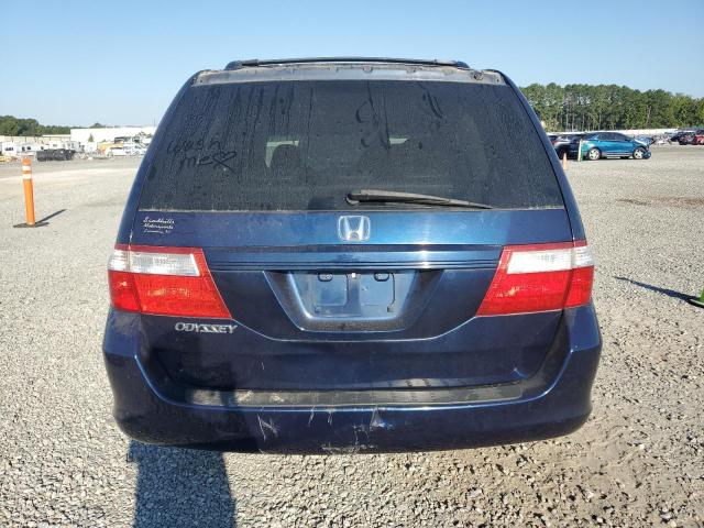 5FNRL38796B001062 - 2006 HONDA ODYSSEY EXL BLUE photo 6