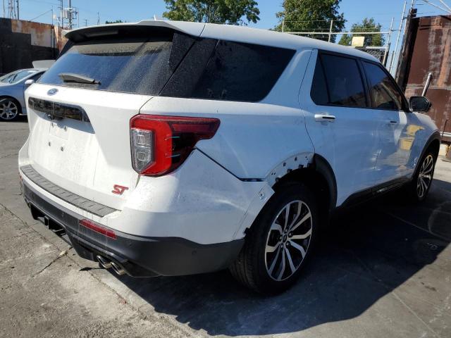 1FM5K8GC0MGA50436 - 2021 FORD EXPLORER ST WHITE photo 3