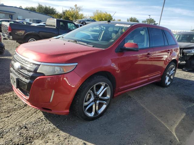 2FMDK3AKXBBB15084 - 2011 FORD EDGE SPORT RED photo 1