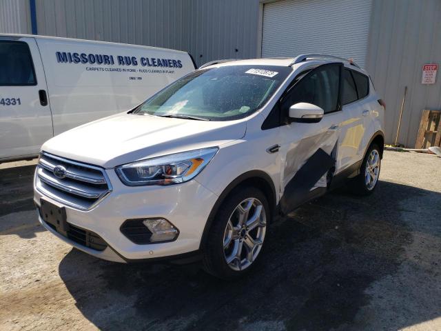 1FMCU0J95KUA34960 - 2019 FORD ESCAPE TITANIUM WHITE photo 1