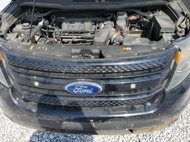 1FM5K8ARXFGC51583 - 2015 FORD EXPLORER POLICE INTERCEPTOR Սև լուսանկար 12