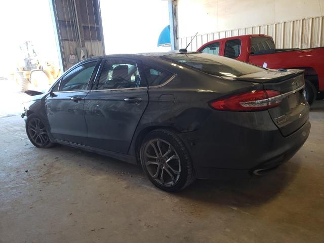 3FA6P0H98HR273875 - 2017 FORD FUSION SE GRAY photo 2