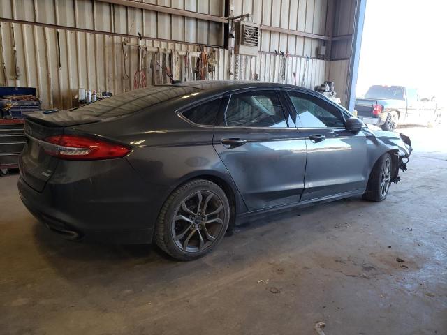 3FA6P0H98HR273875 - 2017 FORD FUSION SE GRAY photo 3