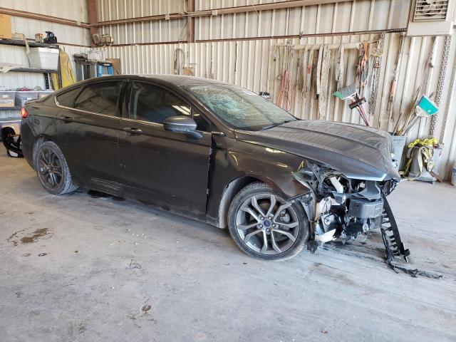 3FA6P0H98HR273875 - 2017 FORD FUSION SE GRAY photo 4