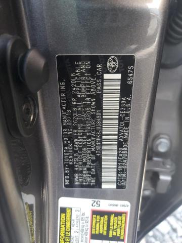 4T1B11HK8JU584901 - 2018 TOYOTA CAMRY L 灰色 照片 12