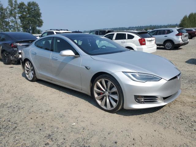 5YJSA1E41HF200762 - 2017 TESLA MODEL S Gümüş foto 4