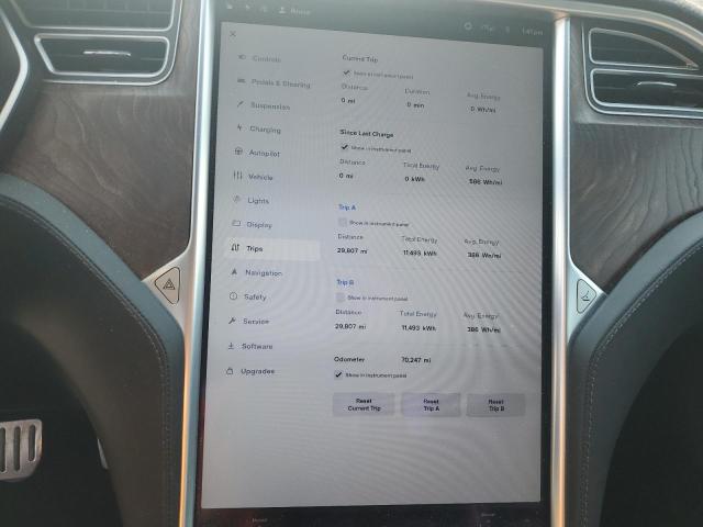 5YJSA1E41HF200762 - 2017 TESLA MODEL S Gümüş foto 9