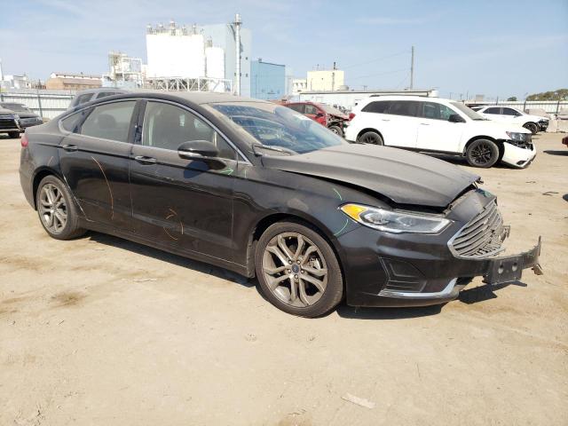 3FA6P0CD0KR237214 - 2019 FORD FUSION SEL BLACK photo 4