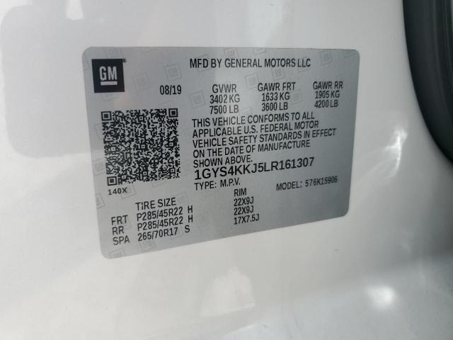 1GYS4KKJ5LR161307 - 2020 CADILLAC ESCALADE ESV PLATINUM Weiß Foto 13