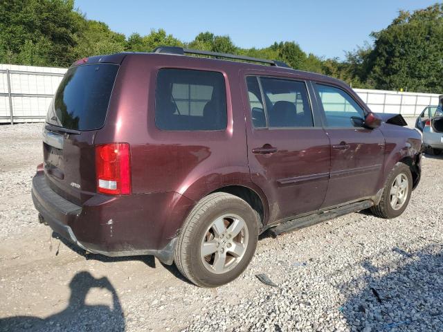 5FNYF4H64BB031029 - 2011 HONDA PILOT EXL BURGUNDY photo 3