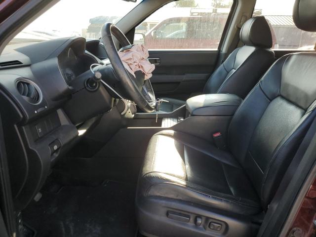 5FNYF4H64BB031029 - 2011 HONDA PILOT EXL BURGUNDY photo 7