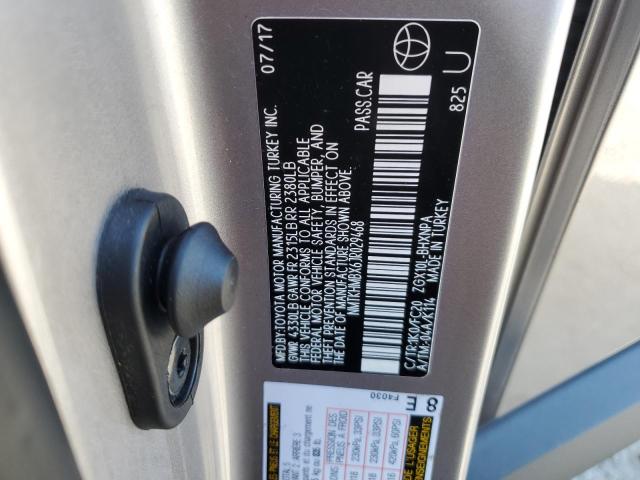 NMTKHMBX6JR029468 - 2018 TOYOTA C-HR XLE Күміс фото 12