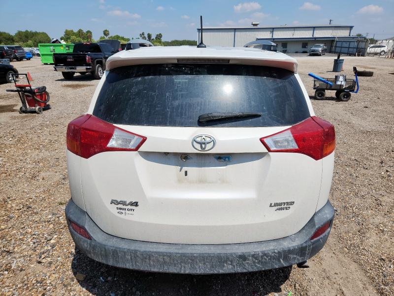 2T3DFREV1DW025774 - 2013 TOYOTA RAV4 LIMITED WHITE photo 6