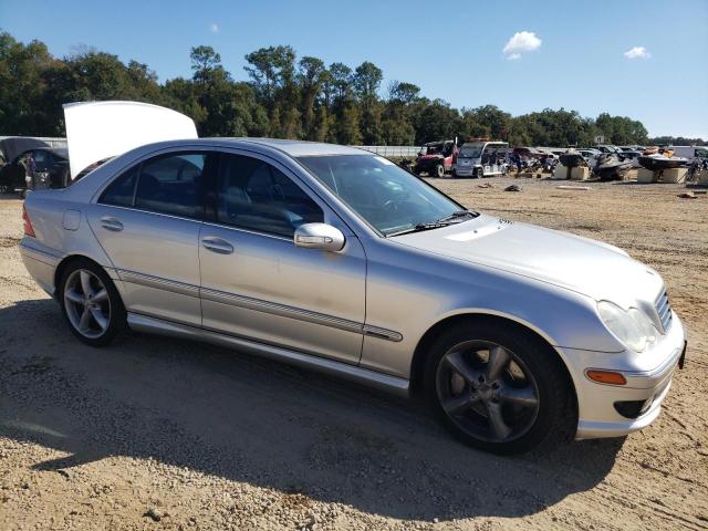 WDBRF40J95A740720 - 2005 MERCEDES-BENZ C 230K SPORT SEDAN SILVER photo 4