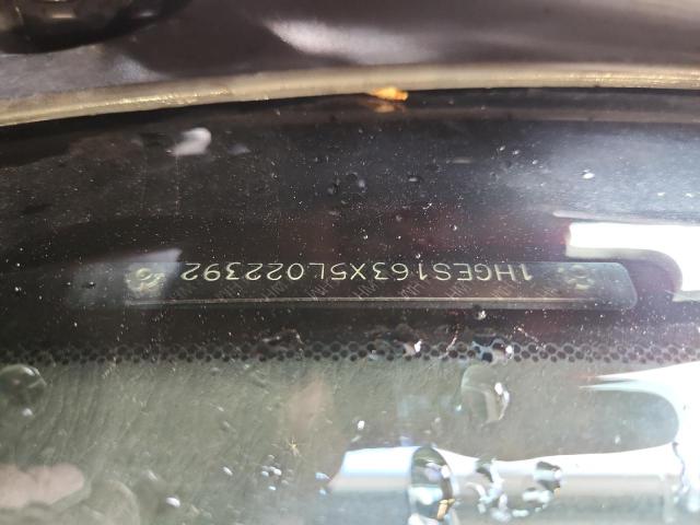 1HGES163X5L022392 - 2005 HONDA CIVIC DX VP GRAY photo 12