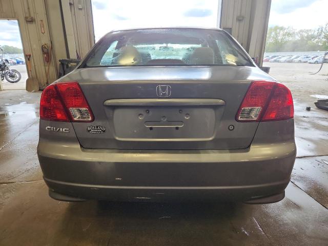 1HGES163X5L022392 - 2005 HONDA CIVIC DX VP GRAY photo 6