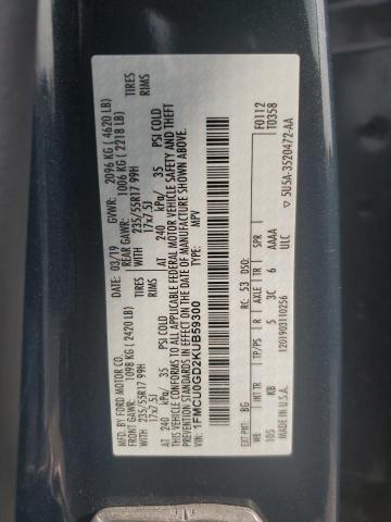 1FMCU0GD2KUB59300 - 2019 FORD ESCAPE SE 灰色 照片 13