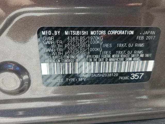 JA4AP3AU5HZ038120 - 2017 MITSUBISHI OUTLANDER ES დამწვარი ფოტო 12