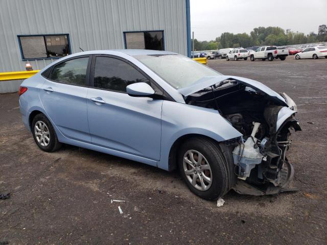 KMHCT4AE3EU732821 - 2014 HYUNDAI ACCENT GLS BLUE photo 4