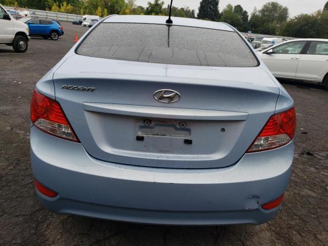 KMHCT4AE3EU732821 - 2014 HYUNDAI ACCENT GLS BLUE photo 6