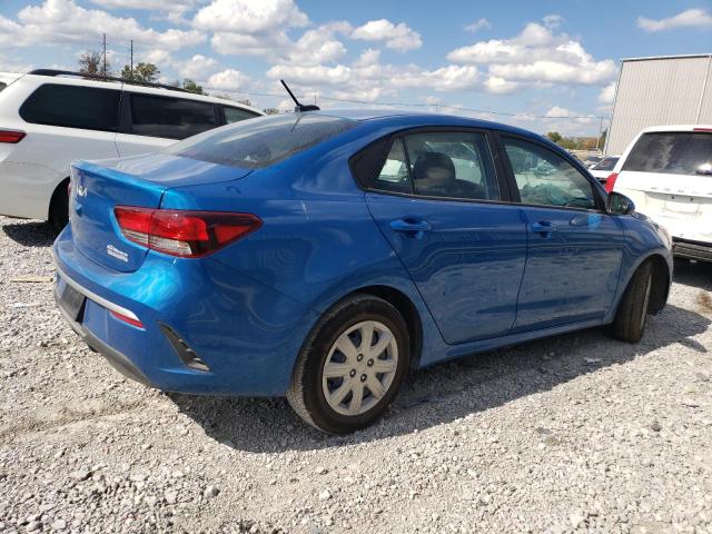 3KPA24ADXPE598395 - 2023 KIA RIO LX BLUE photo 3