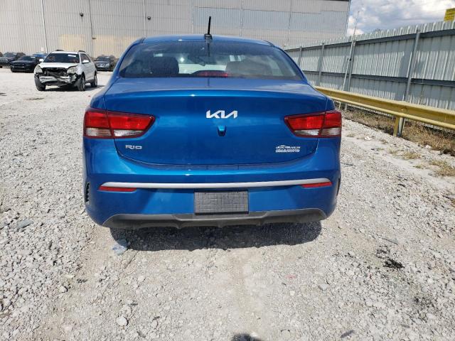 3KPA24ADXPE598395 - 2023 KIA RIO LX BLUE photo 6