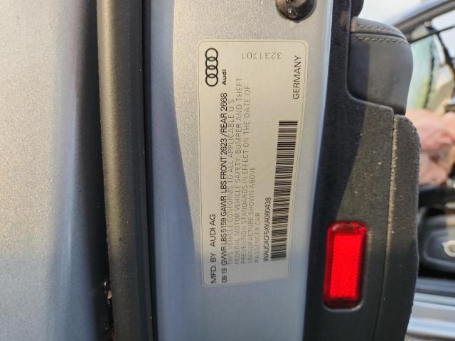 WAUC4CF5XKA080438 - 2019 AUDI S5 PRESTIGE SILVER photo 13