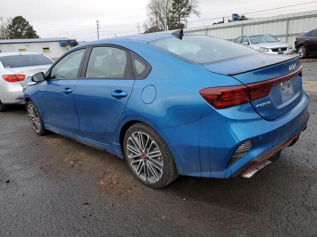 3KPF44AC1PE517307 - 2023 KIA FORTE GT BLUE photo 2