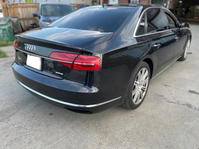 WAU3GAFD0FN032996 - 2015 AUDI A8 L QUATTRO BLACK photo 4