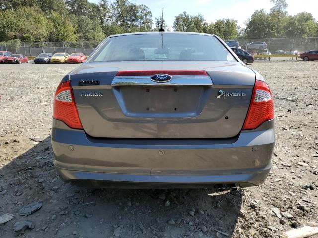 3FADP0L31AR284572 - 2010 FORD FUSION HYBRID GRAY photo 6