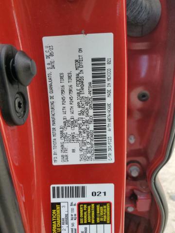 3TYAZ5CNXPT034022 - 2023 TOYOTA TACOMA DOUBLE CAB RED photo 12
