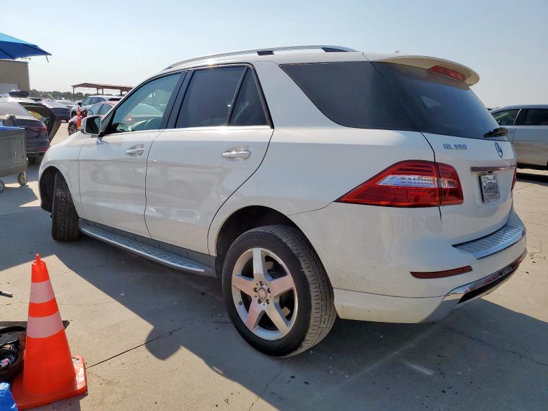 4JGDA5JB6EA373973 - 2014 MERCEDES-BENZ ML 350 WHITE photo 2