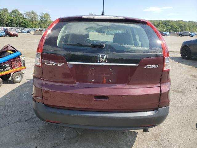 5J6RM4H34DL067233 - 2013 HONDA CR-V LX BURGUNDY photo 6