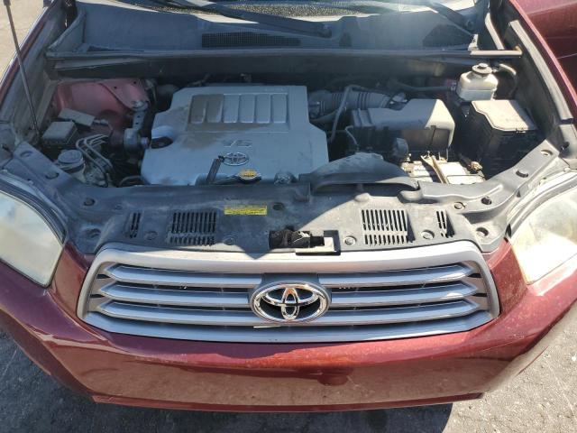 5TDZK3EH1AS018541 - 2010 TOYOTA HIGHLANDER RED photo 12