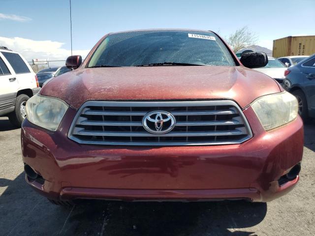 5TDZK3EH1AS018541 - 2010 TOYOTA HIGHLANDER RED photo 5