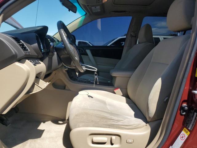 5TDZK3EH1AS018541 - 2010 TOYOTA HIGHLANDER RED photo 7